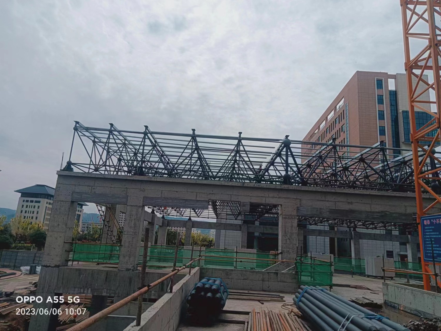 山東華中重鋼工程案例——定西職業(yè)技術學院體育館(體育館)